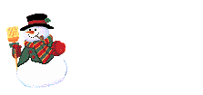 Gif animé merci bonhomme de neige